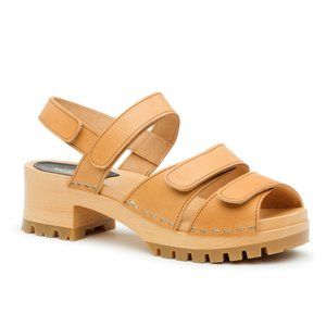 Swedish Hasbeens Tracta Sandal in Nature Tan 39